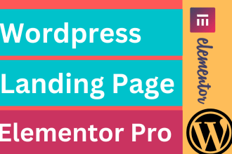 design psd, figma, jpg to wordpress landing page or elementor landing page