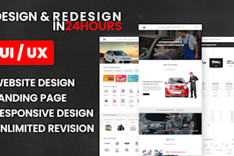 design your creative website layout editable in xd and figma