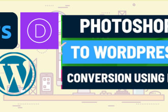 convert PSD to divi and your webpage customize to your wish