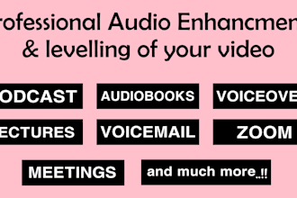 enhance, boost and edit the audio of your video