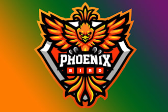 design creative phoenix mascot logo for you in just 1 day