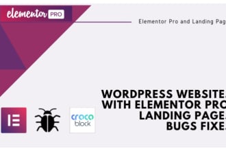 create a wordpress website with elementor pro and crocoblock