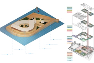 create a clean axonometric visualization of your project
