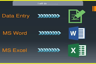 do data entry , pdf to excel, copy paste in cheap price