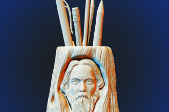 sculpt any personalized face for carving or 3d printing