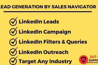 do b2b linkedin lead generation, emails by sales navigator