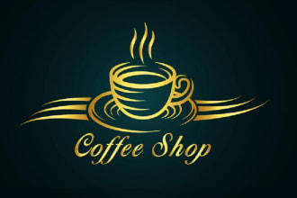 design creative coffee shop logo with satisfaction guaranted