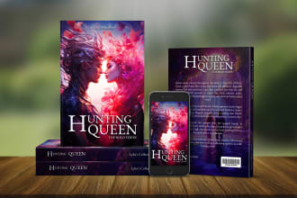 design book cover, ebook cover, amazon KDP cover with 3d mockup