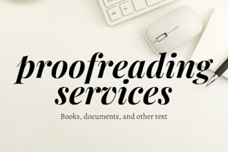 proofread your fiction or nonfiction book