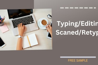 type and retype your personal file documents into word