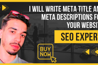 write meta title and meta descriptions for your website seo