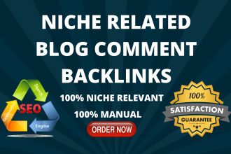 do 15 manual top quality niche relevant backlinks
