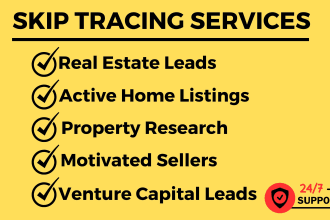 provide motivated seller real estate leads with skip tracing