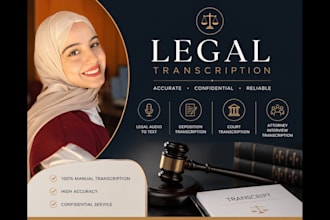 do transcription of legal audio files such as depositions