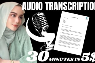 transcribe audio to text best english transcription
