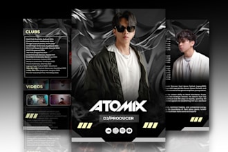 do clickable press kit, epk, media kit, one sheet