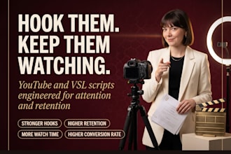 be your youtube scriptwriter for scripts that hold attention