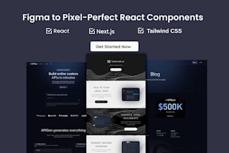 convert figma to react or next js with tailwind CSS