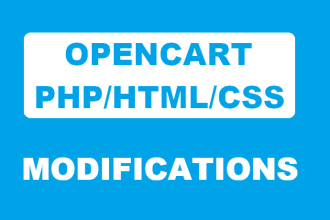 do modifications in your php opencart website