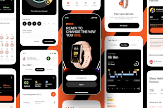 do mobile app UI UX design wireframe in figma