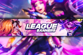 design amazing league of legends banner