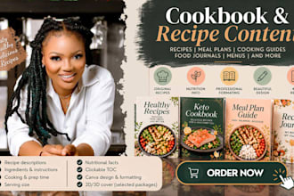 write design KDP cookbook recipe book food magazine cooking recipes recipe ebook