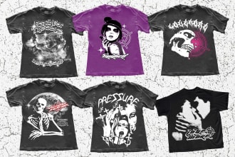 create y2k vintage streetwear grunge design