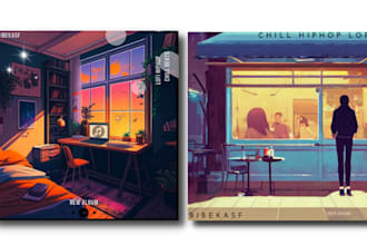 create lofi album covers for spotify