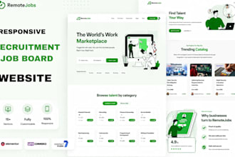 design recruitment website job board job portal hiring staffing agency website