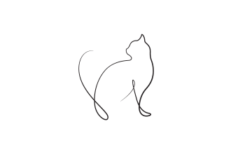 draw your pet animal in abstract one line art vector line art illustration