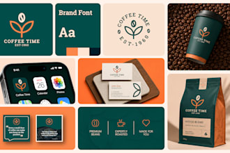 design a minimalist logo, branding kit and brand identity