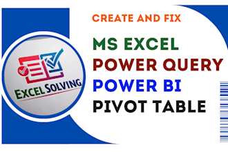 fix excel, power query, pivot table, and power bi problem