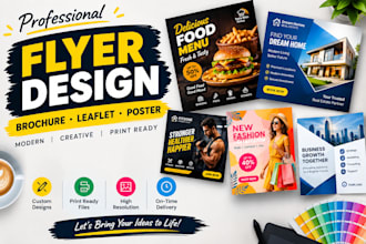 design professional flyers, brochures and leaflets