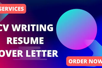 write a professional resume and cover letter