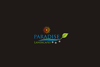 design first class popular landscaping logo