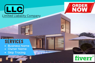 do llc, business name and real estate skip tracing