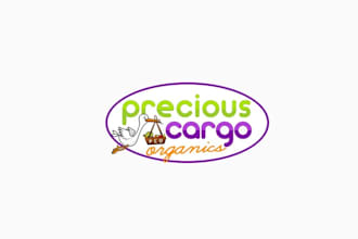 design modern precious cargo organics logo