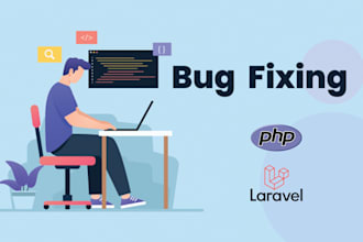 fix bugs, and errors in PHP, laravel website