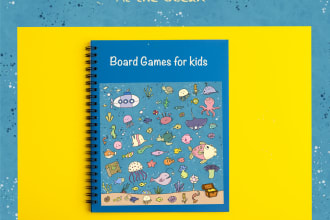 create fun board game illustration for kids and adults
