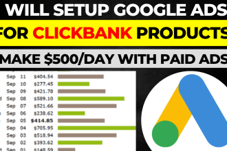 create and manage google ads for your clickbank affiliate marketing