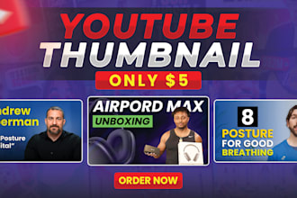 design attractive clickbait youtube thumbnail within 3 hours