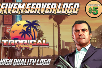 design eyecatching fivem logo and discord server