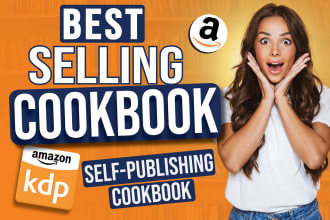 write recipes, design cookbook for publishing on amazon KDP