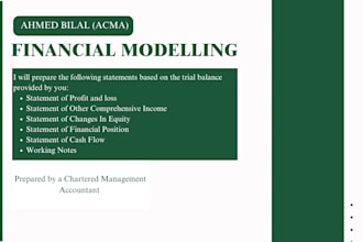 do financial modelling includes all financial statements
