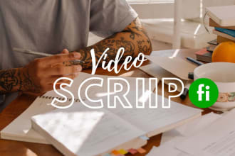 research and write a script for your youtube videos