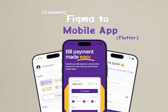 convert figma or xd designs into a responsive flutter app
