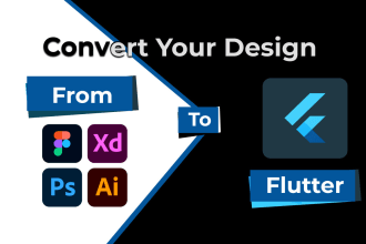 convert figma or xd designs into a responsive flutter app