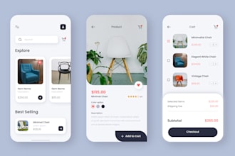 create UI UX design in figma or xd for your mob or web app