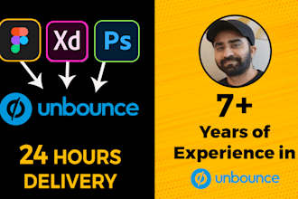 convert figma to unbounce, wix, convertri, ghl in 24 hours