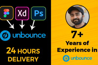 convert figma, xd to unbounce, wix, instapage landing page